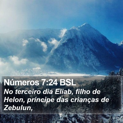 Números 7:24 BSL Bible Verse Image