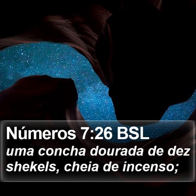 Números 7:26 BSL Bible Verse Image