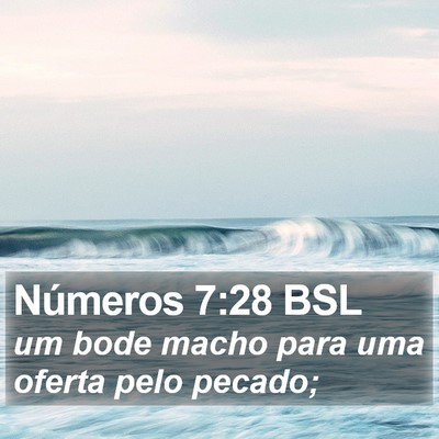 Números 7:28 BSL Bible Verse Image
