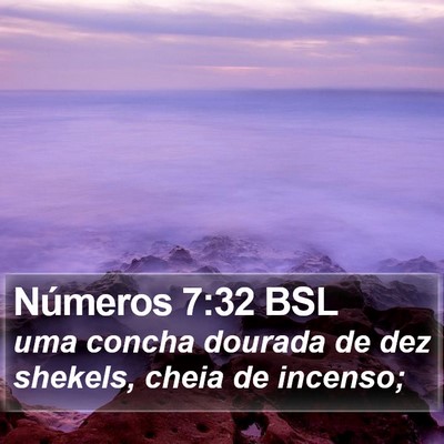 Números 7:32 BSL Bible Verse Image