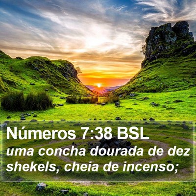 Números 7:38 BSL Bible Verse Image