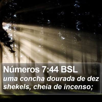 Números 7:44 BSL Bible Verse Image