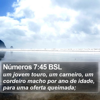 Números 7:45 BSL Bible Verse Image