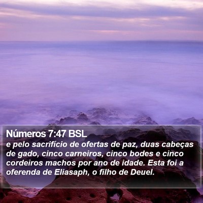 Números 7:47 BSL Bible Verse Image