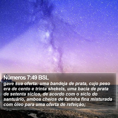 Números 7:49 BSL Bible Verse Image
