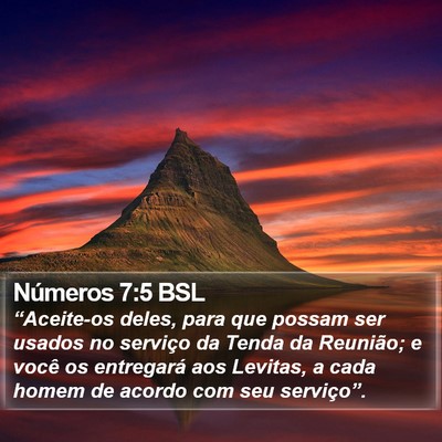 Números 7:5 BSL Bible Verse Image