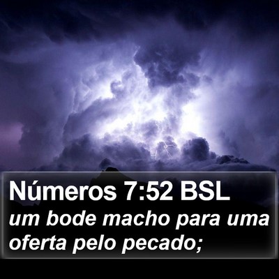 Números 7:52 BSL Bible Verse Image