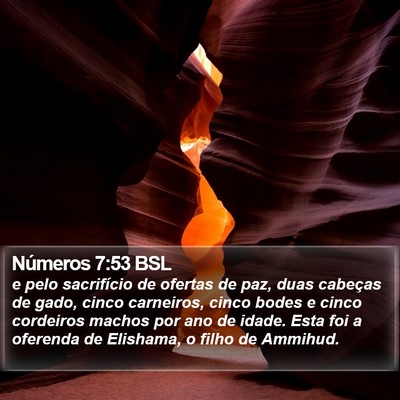 Números 7:53 BSL Bible Verse Image