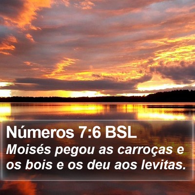 Números 7:6 BSL Bible Verse Image