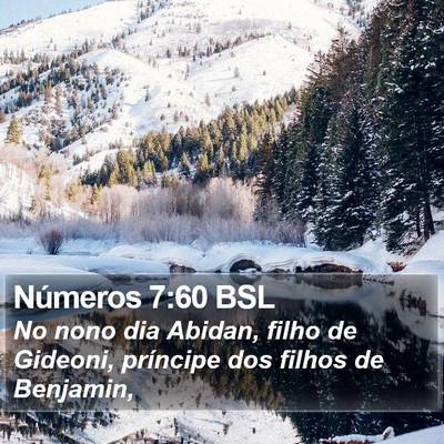 Números 7:60 BSL Bible Verse Image