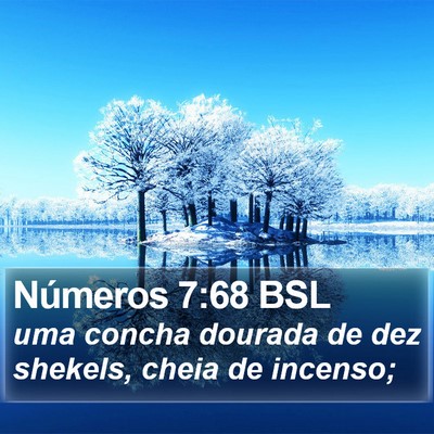 Números 7:68 BSL Bible Verse Image