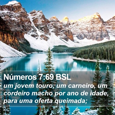 Números 7:69 BSL Bible Verse Image