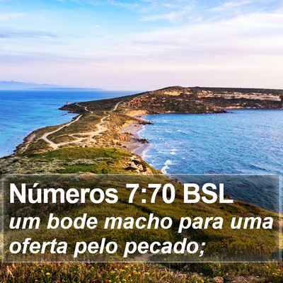 Números 7:70 BSL Bible Verse Image