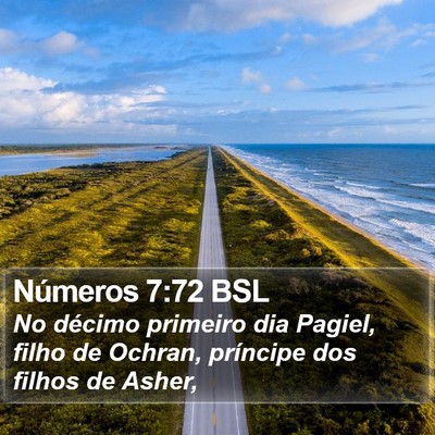 Números 7:72 BSL Bible Verse Image