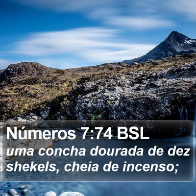Números 7:74 BSL Bible Verse Image