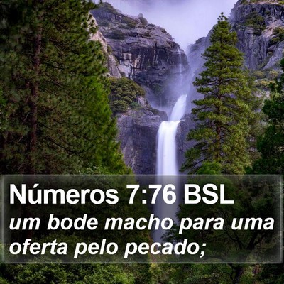 Números 7:76 BSL Bible Verse Image