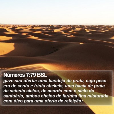 Números 7:79 BSL Bible Verse Image