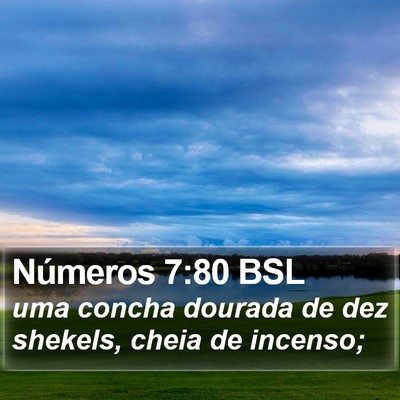 Números 7:80 BSL Bible Verse Image
