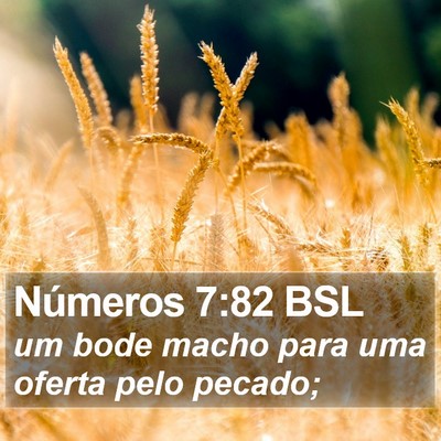 Números 7:82 BSL Bible Verse Image