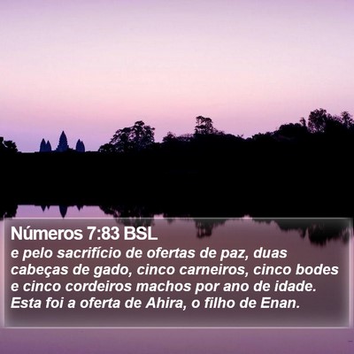 Números 7:83 BSL Bible Verse Image