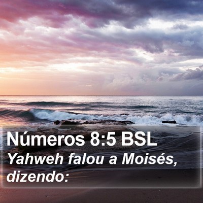 Números 8:5 BSL Bible Verse Image