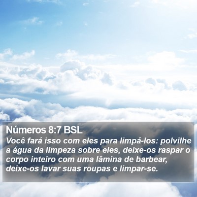 Números 8:7 BSL Bible Verse Image