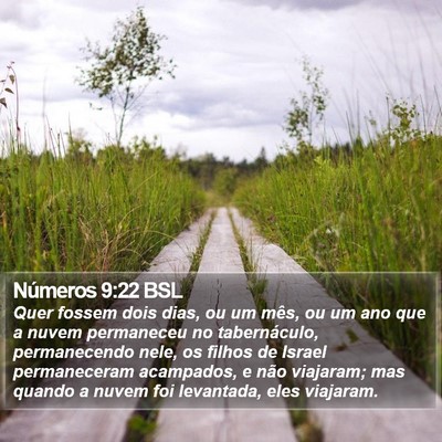 Números 9:22 BSL Bible Verse Image