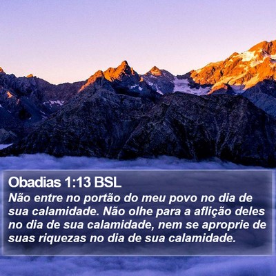 Obadias 1:13 BSL Bible Verse Image