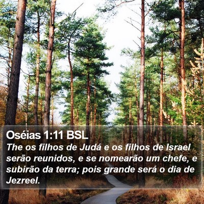 Oséias 1:11 BSL Bible Verse Image