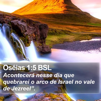 Oséias 1:5 BSL Bible Verse Image