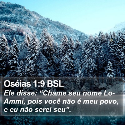 Oséias 1:9 BSL Bible Verse Image
