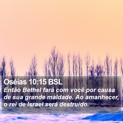 Oséias 10:15 BSL Bible Verse Image