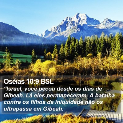 Oséias 10:9 BSL Bible Verse Image