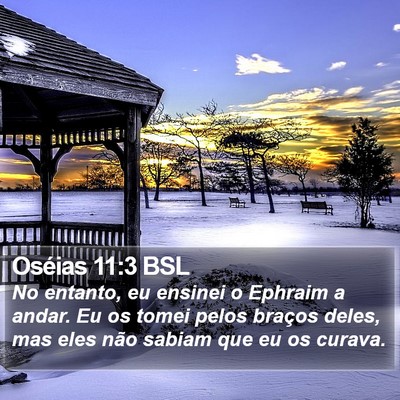 Oséias 11:3 BSL Bible Verse Image
