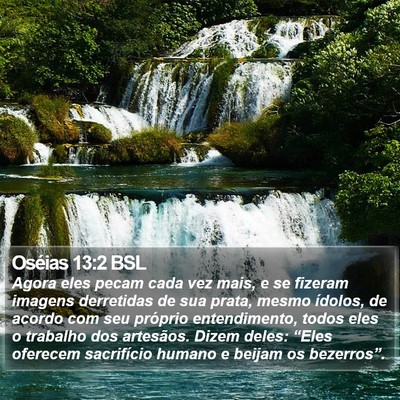 Oséias 13:2 BSL Bible Verse Image