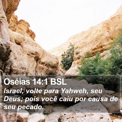Oséias 14:1 BSL Bible Verse Image