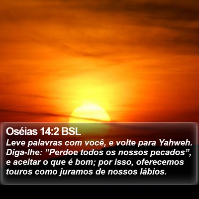 Oséias 14:2 BSL Bible Verse Image