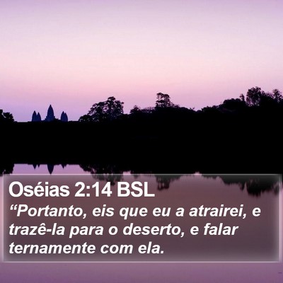 Oséias 2:14 BSL Bible Verse Image