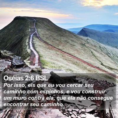 Oséias 2:6 BSL Bible Verse Image