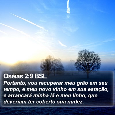 Oséias 2:9 BSL Bible Verse Image