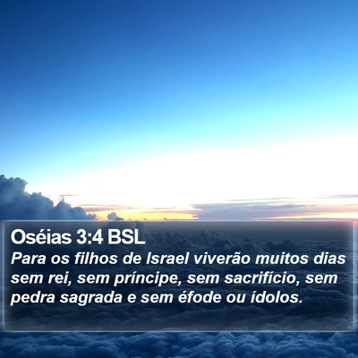 Oséias 3:4 BSL Bible Verse Image