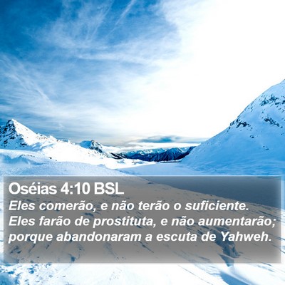 Oséias 4:10 BSL Bible Verse Image