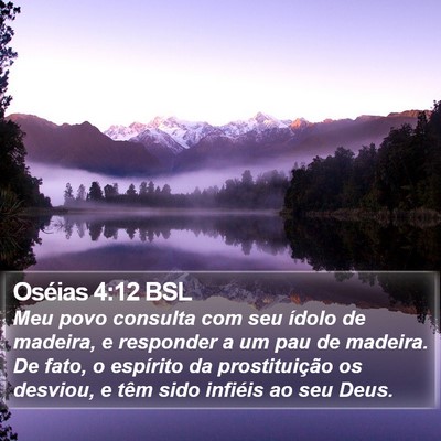 Oséias 4:12 BSL Bible Verse Image