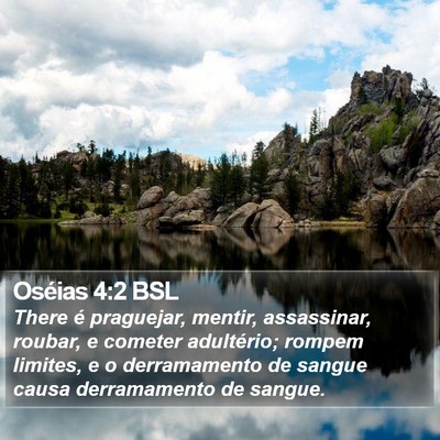 Oséias 4:2 BSL Bible Verse Image