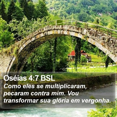 Oséias 4:7 BSL Bible Verse Image