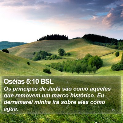 Oséias 5:10 BSL Bible Verse Image
