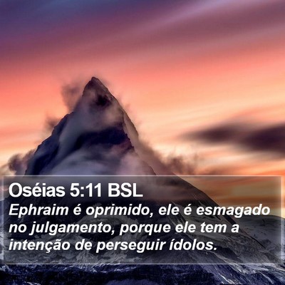 Oséias 5:11 BSL Bible Verse Image