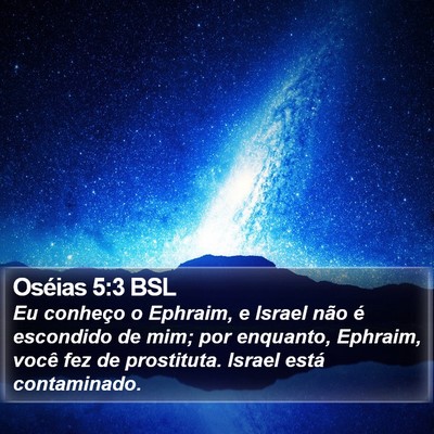 Oséias 5:3 BSL Bible Verse Image