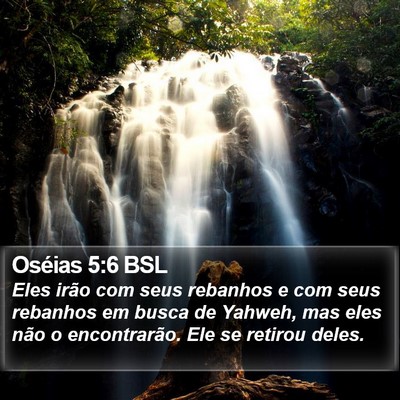 Oséias 5:6 BSL Bible Verse Image