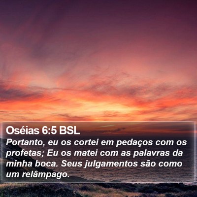 Oséias 6:5 BSL Bible Verse Image